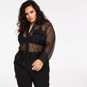 Nina Parker black jumpsuit.